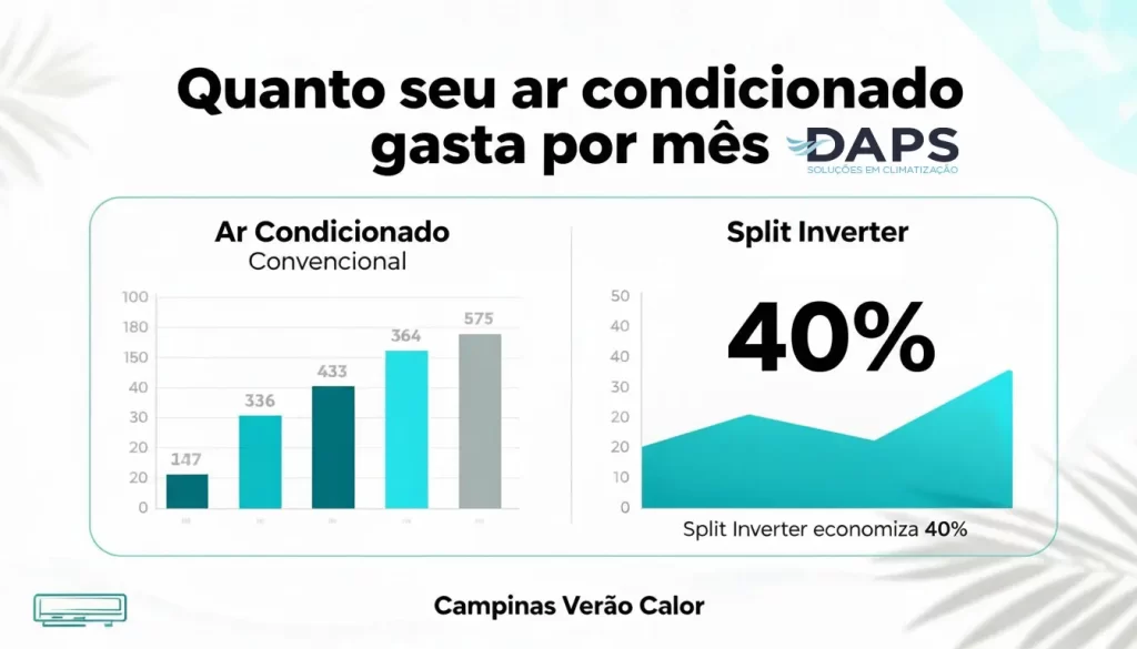 ar condicionado gasta muita energia
