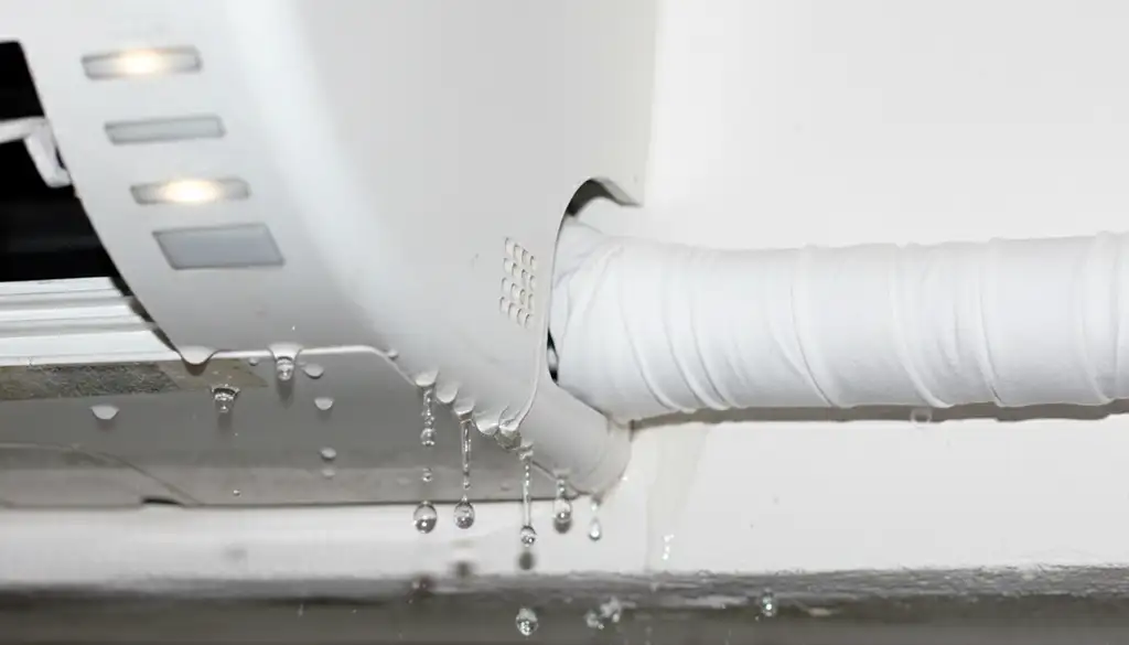 ar condicionado jogando agua para dentro de casa