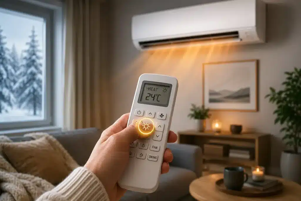Ar Condicionado Ar-Condicionado no modo quente: Como ativar o aquecimento corretamente no inverno